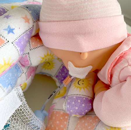 Nurture Rest NICU Baby Sleep Positioner facedown